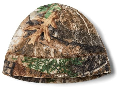 Columbia Unisex-Erwachsene PHG Bucktail Fleece Beanie Mütze, Realtree Edge/Blaze, Small-Medium