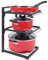 BELLE VOUS Organisateur Tiroir Cuisine - Support Extensible avec 12 Compartiments Réglables - Rangement Casserole Poele Couvercle Assiette Ustensile de Cuisine pour Placard Armoire