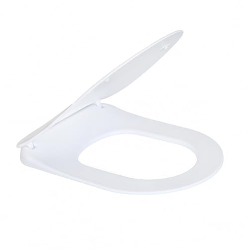Creavit WC Sitz Duroplast Oval 36 x 44,5 x 2 cm, Mattweiß | Softclose Absenkautomatik, Quick Release Funktion, einfache Reinigung, stabile Standardbefestigung