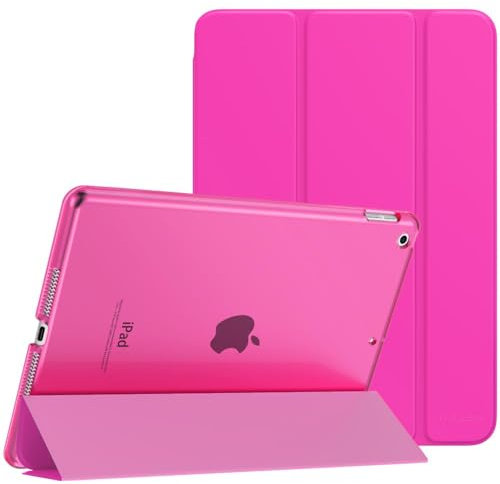 MoKo Case for iPad 10.2 iPad 9th Generation 2021/ iPad 8th Generation 2020/ iPad 7th Generation 2019, Slim Stand Hard Back Shell Smart Cover Case for iPad 10.2 inch, Auto Wake/Sleep, Pitaya Red