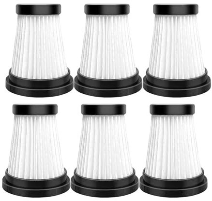 YAXRO HEPA-Filter kompatibel mit MOOSOO K12 K12 Pro K13, kompatibel mit Genius Invictus One 1.0 X7 2.0 Staubsauger Ersatz (Color : 6 Pcs)
