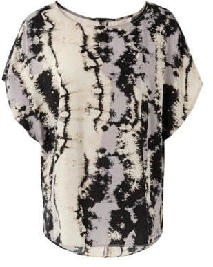 QS Damen 2146337 Bluse Kurzarm, Grey 92A0, 42
