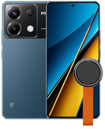 Poco X6 5G Smartphone, 12+256GB Handy ohne Vertrag, 120Hz 6,67 1,5k AMOLED Display, 64MP OIS Dreifach-Kamera, 5100mAh, 67W Turbo-Charge, Dual-SIM, Blau
