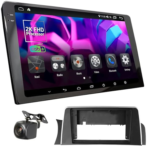 UGAR Compatible para BMW X3 F25 2011-2016 (Left) 9 Pulgadas Android 14 DSP 4GB+64GB Dab+ Radio de Coche 2K Full HD Pantalla táctil Navegación GPS