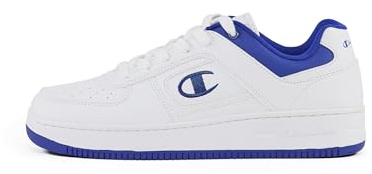 Champion Foul Play Element Low, Herren-Sneaker, Weiß/Electric Blue (WW021), 45 EU, Weiß Elektrisches Blau Ww021, 45 EU