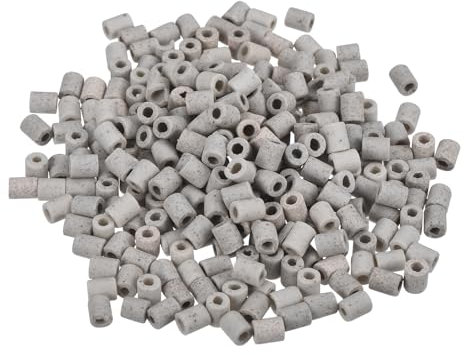 sourcing map 200pcs Ceramic Tube Insulated Electronic Wire Bundle Protection Heat Insulation Tube 1x3x5mm
