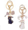 HXHWKEN 2 Stück Sailor Moon Schlüsselanhänger Cartoon Niedlich Magie Katze Schlüsselbund Metall Anime Schlüsselringe für Jungen Mädchen Geburtstagsgeschenk