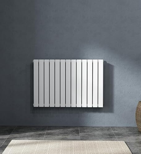 600 x 884mm Bathroom Radiator Horizontal Column Radiators Flat Panel Bathroom Designer White Double