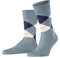 Burlington Herren Socken Manchester M So Baumwolle gemustert 1 Paar, Blau Fresco 6444, 40-46