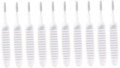 Gogogmee 10pcs Shower Cleaning Brush Ergonomic Small Hole Cleaner for Efficient Showerhead Maintenance and Anti-clogging Household Use for Bathroom and Kitchen