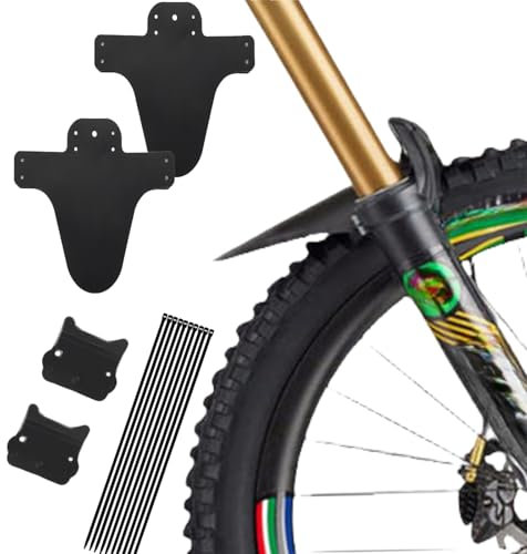 Cutiolly MTB Schutzbleche,4 Stücke Fahrrad Mudguard,Schutzbleche Mountainbike,Mud Guard MTB,MTB Mud Guard Mountainbike,Hinten und Vorne Schlamm schaber Spritzschutz