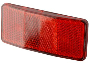 Tabanzhe Bike Rear Reflector- Red Rectangular Bicycle Rectangular Safety Reflective Disc Caution Warning Post Reflectors Cycling Tail Accessories for MTB Mountain Bike Motorcycle Fence Gate Posts