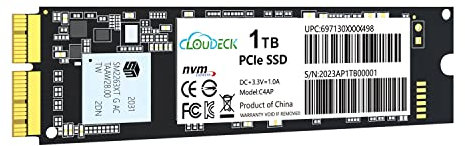INDMEM NVMe PCIe SSD 1TB, Gen3x4 SSD with Screwdriver Compatible with MacBook Pro Retina Late 2013 - Mid 2015, MacBook Air Mid 2013-2017, iMac Late 2013-2019, Mac Pro Late 2013, Mac Mini Late 2014
