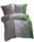 etérea Microfaser Bettwäsche 135x200 2er Set - Ganzjahres Bettbezug - Urban Stripes Gestreift Bettwäsche-Set mit Kissen 135x200cm + 80x80 cm Kissen - Grün