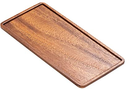 CONGARTENO Plateau en bois de noyer classique grand présentoir à bijoux assiette à thé et à dessert pour la maison