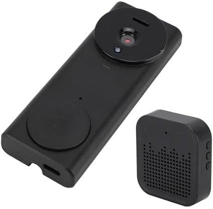 Wireless Video Doorbell Camera, No Need to Drill Long Standby Wide Angle Lens Two Way Audio Intelligent Visual Doorbell Camera, Indoor/Outdoor Surveillance Cam