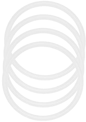 NUOBESTY 4pcs Silicone Sealing Rings for Insulated Stainless Steel Bottle Lids, Elastic Leakproof Silicone Lid Rings 6.0mm Outer Diameter for Reusable Water Bottle Accessories