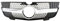 Front Rene Griglia Per M&ercedes B&enz Classe GL X164 2007-2009 Griglia Paraurti Anteriore Ricavata Dal Pieno In Stile Diamond(Argento)