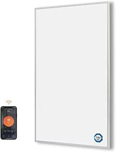 Hocosyme Infrarotheizung 1000 Watt, Infrarotheizung App Steuerbar - Wandmontage bis 120 Grad Celsius für - 1-3 Min auf Betriebstemperatur- WIFI (Tuya)- TÜV.