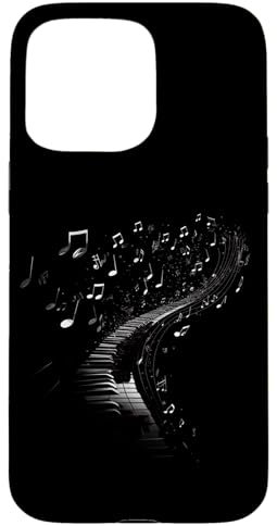 tastiera strumento note musicali e chiave, tastiera Custodia per iPhone 15 Pro Max