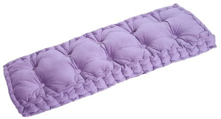 Generisch 10cm Dick Bankkissen Sitzauflage, Drinnen Bankauflage Sitzkissen, Getufteter Sitzauflagen Gartenmöbel Ersatzpolster, Für Outdoor,Gartenbank,Terrasse,Fensterbank,Sofas,Lila,80x40cm