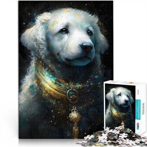 DIY-Spielzeug Bichon Frisé Hund Teenager 2000 Teile Puzzle 70x100cm Wanddekoration Einzigartige Geburtstags ab 14 Jahren