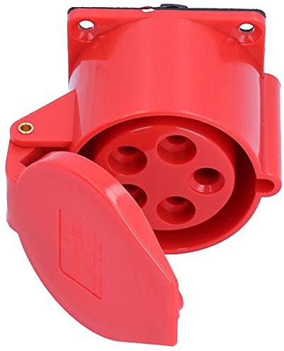OPPWONG Prise de Connecteur Industriel, Adaptateur de Prise électrique 5 Broches, Prise Triphasée, Installation Dissimulée, 32 A, 220-380 V, 240-415 V, pour Industrie Chimique,