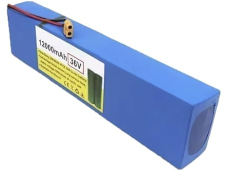 Ebike batteria al litio 36V 12Ah, Batteria agli ioni di Litio 10S3P Resistente all'invecchiamento per monopattini elettrici e bici elettriche senza pedali 36V 12Ah,XT60