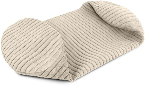 Amilian Kissenrollenbezug 15x40 cm - Ersatzbezug für Nackenrolle und Kissenrolle – Rundkissen Bezug mit verdecktem Reißverschluss - weicher, waschbarer Bezug - Tauglanz