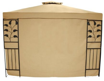 greemotion Seitenwand Livorno ohne Fenster im zweier Set beige, Seitenteile aus strapazierfähigem Polyester, wetterfeste Pavillonwand