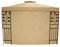 greemotion Seitenwand Livorno ohne Fenster im zweier Set beige, Seitenteile aus strapazierfähigem Polyester, wetterfeste Pavillonwand