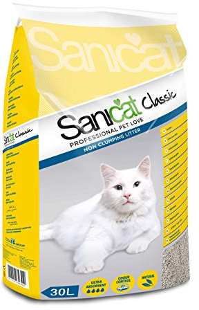 Sanicat Classic Sepiolite Litter Tray 30 L 30 L Natural Hygienic