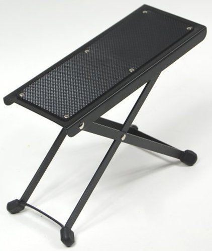 Gitarren Fußbank schwarz 4-fach verstellbar und gummiert