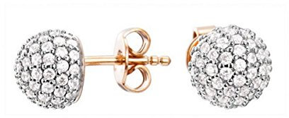 Esprit Jewels Damen-Ohrstecker 925 Sterling Silber Glam sphere rose ESER92607B000