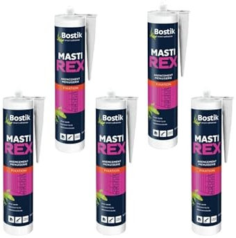 Lot de 5 mastic néoprène BOSTIK Mastirex - 310ml