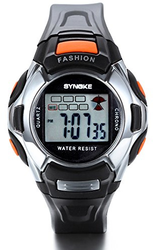 JewelryWe Kinder Studenten Armbanduhr, Multifunktions Camouflage Digital Elektronische Uhr Sportuhr mit LED Licht, Alarm, Stoppuhr, Kalender, Datum und Tag Farbe: Schwarz, Blau, Grün