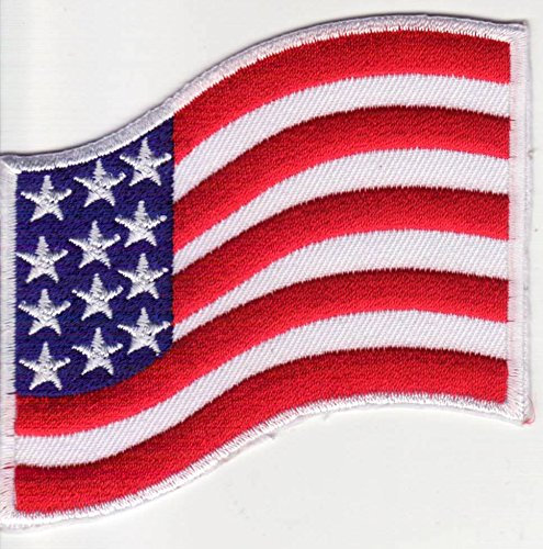 Toppa termoadesiva Toppa patch toppa Bandiera americana 8 x 6 cm