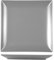 H&H Boston Assiette Plate, Gris, Carré 24 x 24, Grès