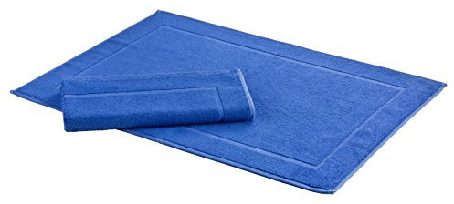 Floringo 2er Set Badvorleger - Badematte Sprint - Duschvorleger ca. 650 g/m² - ca. 50x70 cm - royal