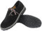 Zapatos de ante con cordones - Para traje tradicional bávaro - Ideal para Oktoberfest - Negro, color Negro, talla 41 EU