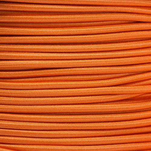 Kahage 1m Gummikordel - Hutgummi - Rundgummi, hochwertig, extra-stark in 3mm, orange