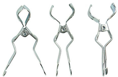 Preiswert&Gut 8x Klemmhaken für Zeltstangen 20–30 mm mit kräftige Feder 2 Aufhänger für Klamotten und Kleidung Halter Camping Länge 11cm verzinkt in der Farbe Silber Garderobe ohne Bohren