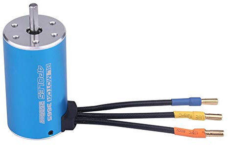 Moteur RC, 3665 2600KV Moteur sans balais à 4 pôles pour bateau télécommandé de voiture RC