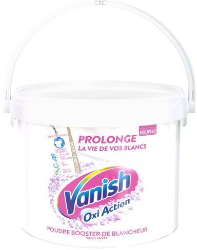Vanish Oxi Action Blanc Fleckenentferner – Wirksames Pulver ab 30 °C – 2,25 kg