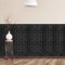 Relaxdays Wandpaneele selbstklebend, 10er Set, dekorative Steinoptik, 3D Paneele, weicher Schaumstoff, 78x70cm, schwarz