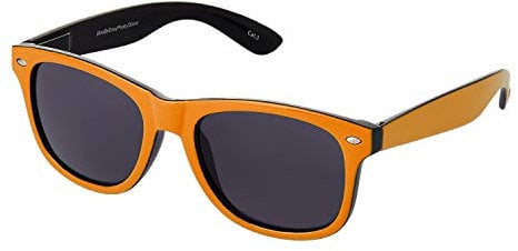 Ultra Unisex Adults UV400 Classic Style Sunglasses Mens Womens - Lightweight Glasses with Flexible Comfort Fit Spring Hinges, Maximum Sun Protection - Polycarbonate Lens - Orange Dawn