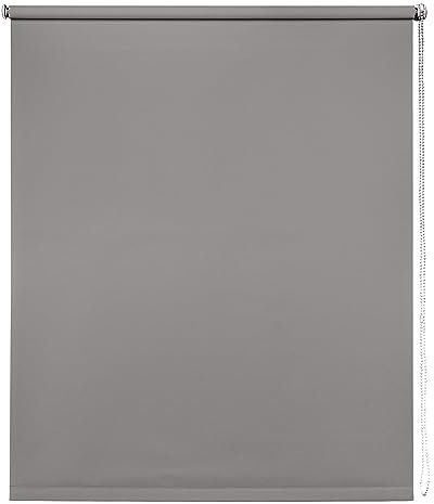 Thermal Blackout Blinds, Light Grey 125cm (49.21), 165cm Drop - Blackout Roller Blinds For Inside and Outside Recess Fitting - Window Blinds of Multiple Colours and Sizes by New Edge Blinds