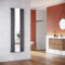 ELEGANT Radiador de panel de diseño tubos con espejo, 1800 x 500 mm, color antracita