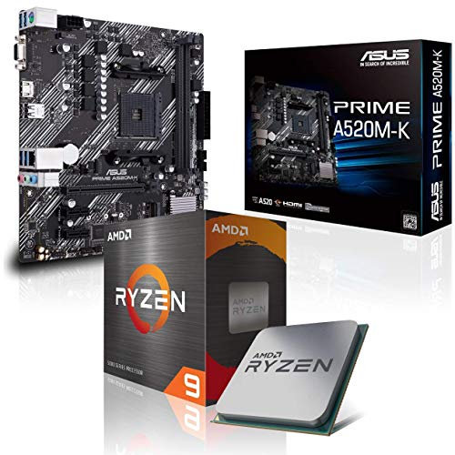 Memory PC Kit d'évolution PC Ryzen 9 5950X 16x 3.4 GHz, 8 GB DDR4, A520M-A II, Entièrement assemblé et testé