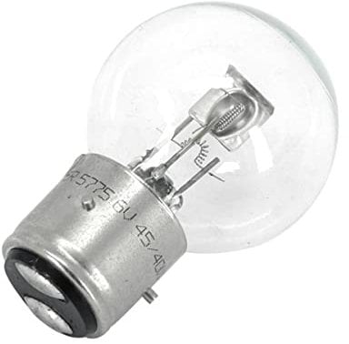 Glühbirne Weiße Lampe FLOSSER BA21d 6V 45/40W Optik Vorne Auto Moto Roller